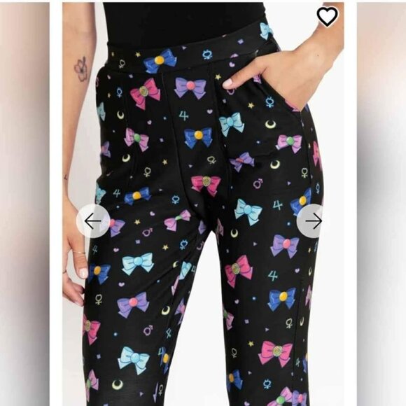 BlackMilk Sailor Ribbons Cuffed Pants Sailor Moon Anime Size Medium - Picture 1 of 3